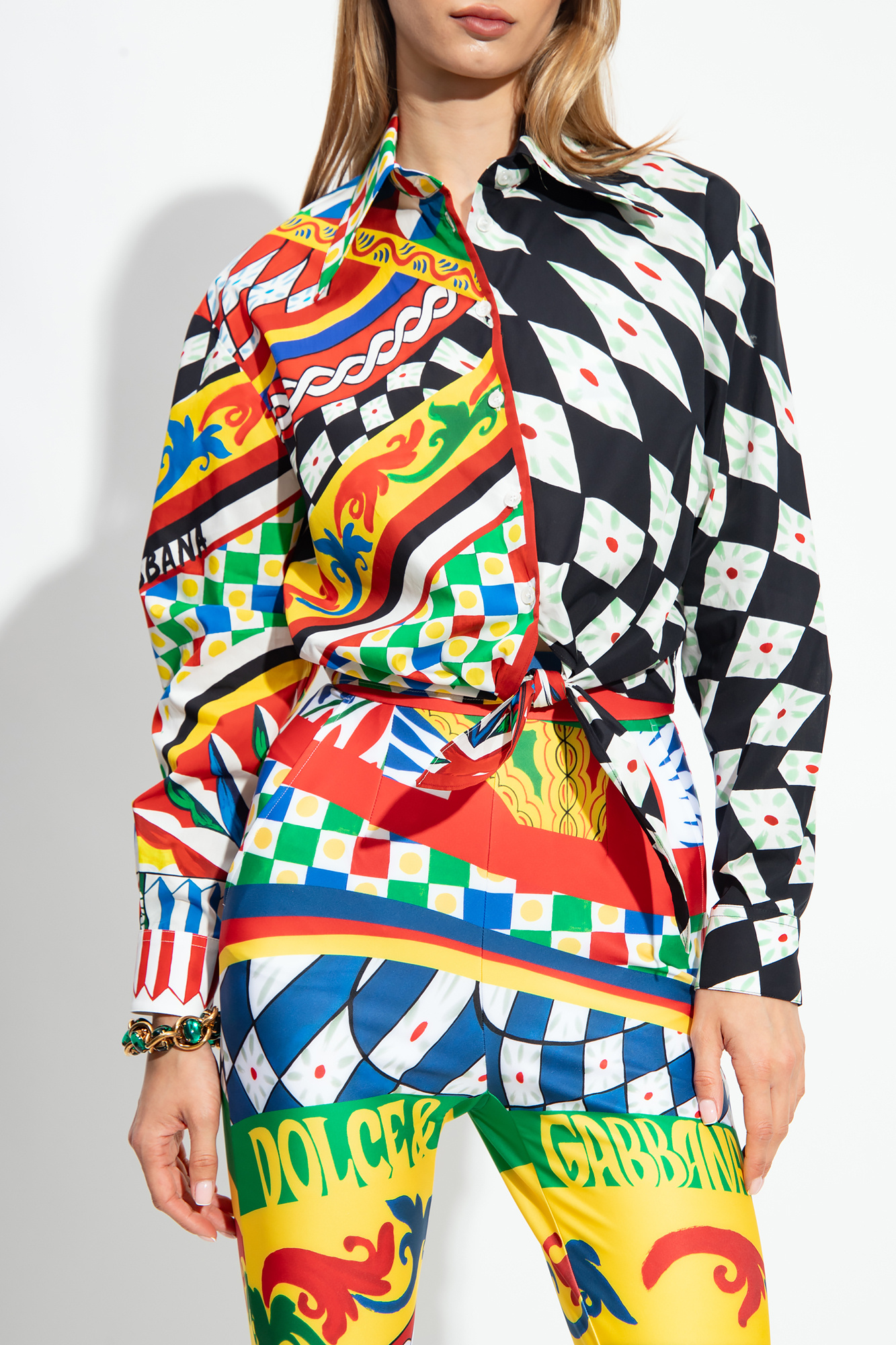 Multicolour Shirt with Carretto print Dolce & Gabbana - Vitkac Italy